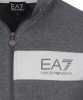 Komplet dresowy Emporio Armani EA7 bawełniany męski spodnie bluza ze stójką szary